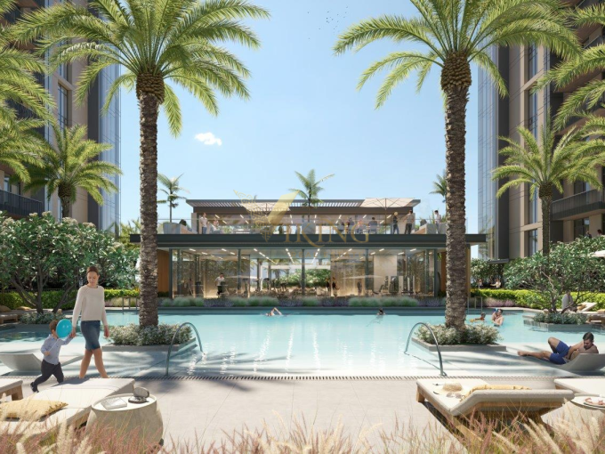 Amplio apartamento de 1 dormitorio en Kensington Waters - Ciudad Mohammed Bin Rashid