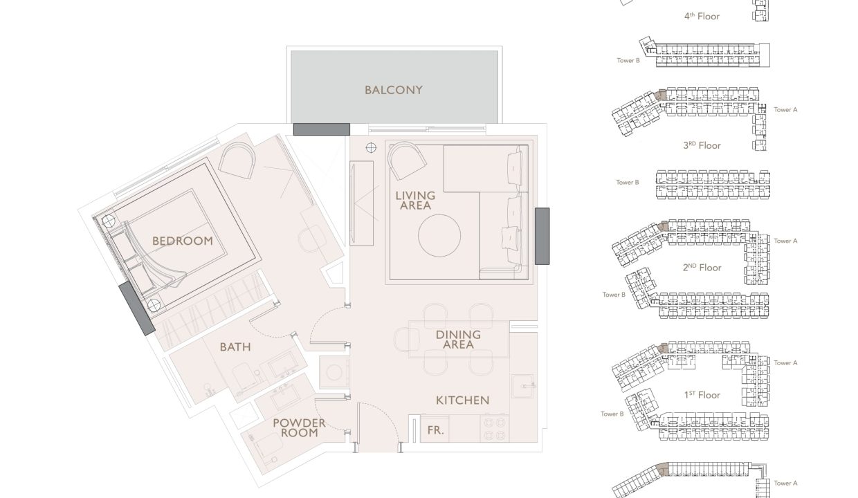 Plans d'étage des résidences Oakley Square-10