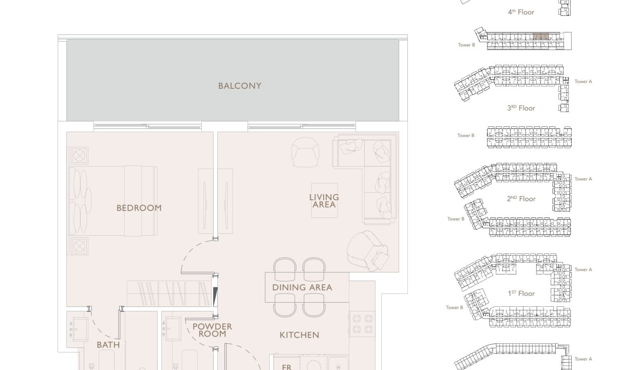 Planimetrie delle residenze di Oakley Square-13