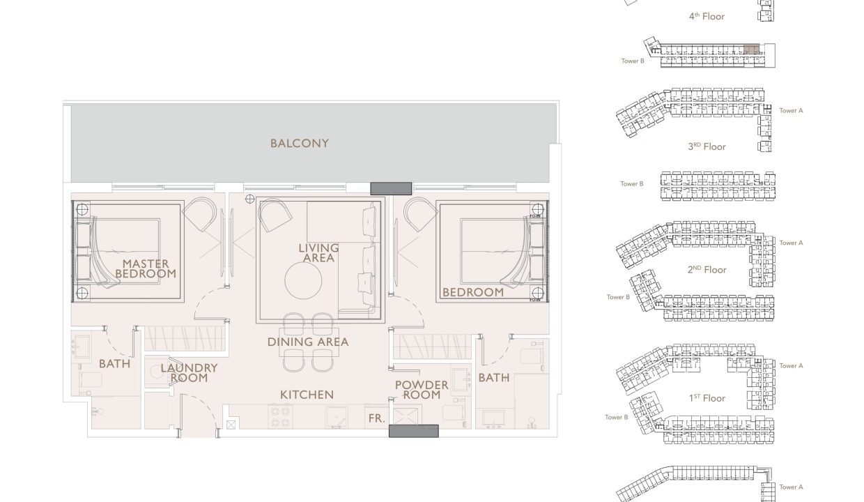 Plans d'étage des résidences Oakley Square-26