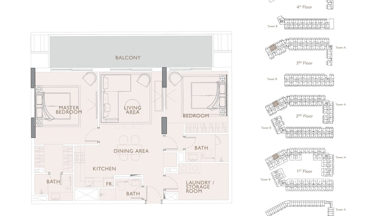 Plans d'étage des résidences Oakley Square-27