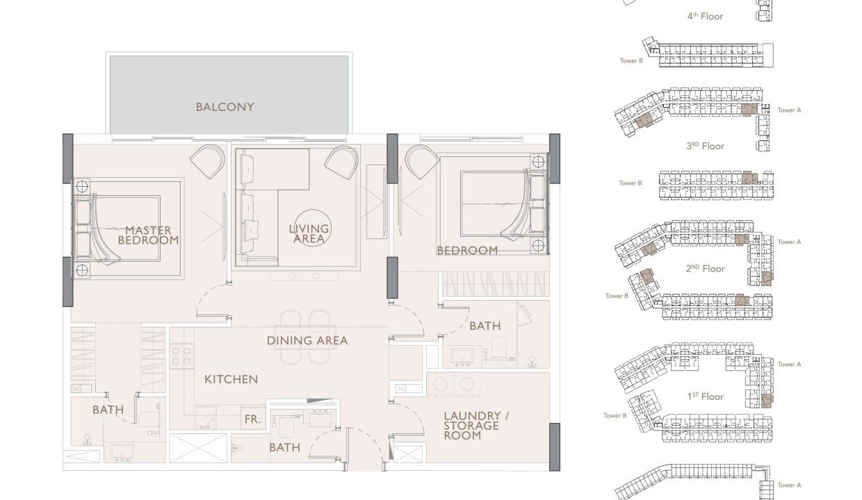 Plans d'étage des résidences Oakley Square-28